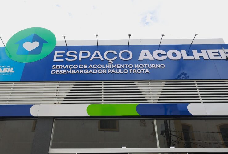 Fachada do espaço acolher