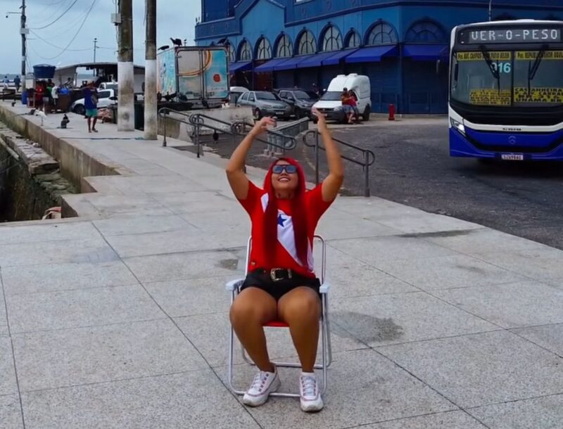 Dj Méury faz vídeo no Ver-o-Peso.