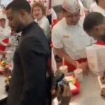 Michael B. Jordan é visto comemorando em fast food após ganhar o Oscar.