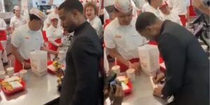 Michael B. Jordan é visto comemorando em fast food após ganhar o Oscar.