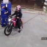 Dupla armada rende frentista durante assalto em posto de combustíveis.