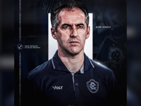 Arte da contratação de Leo Conde publicada pelo Remo