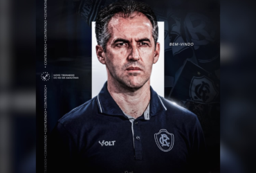 Arte da contratação de Leo Conde publicada pelo Remo