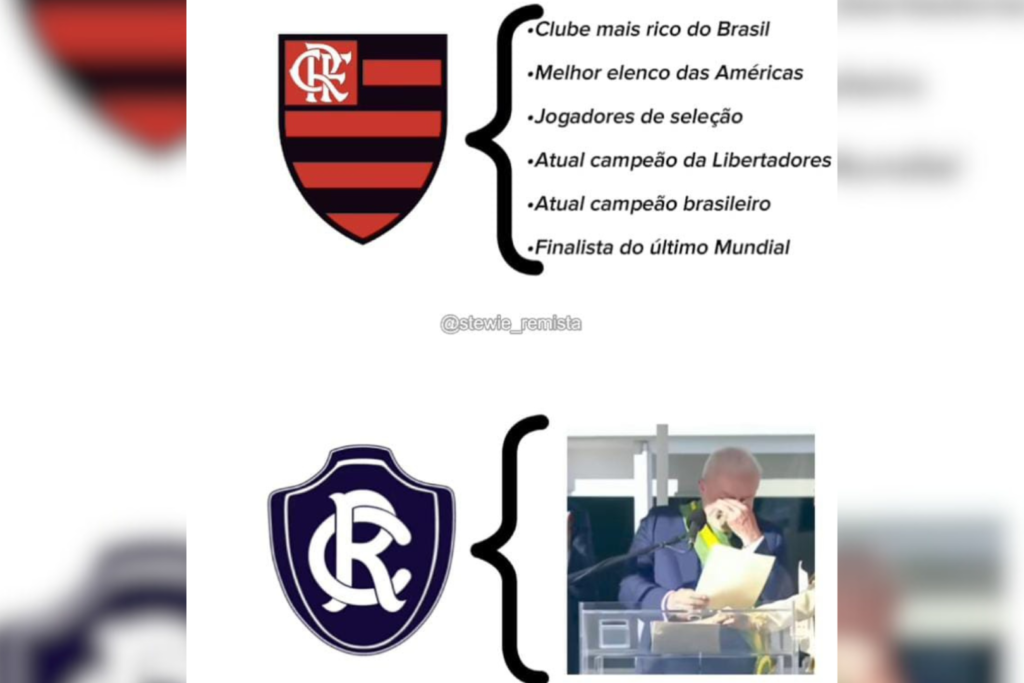 Memes de Remo e Flamengo