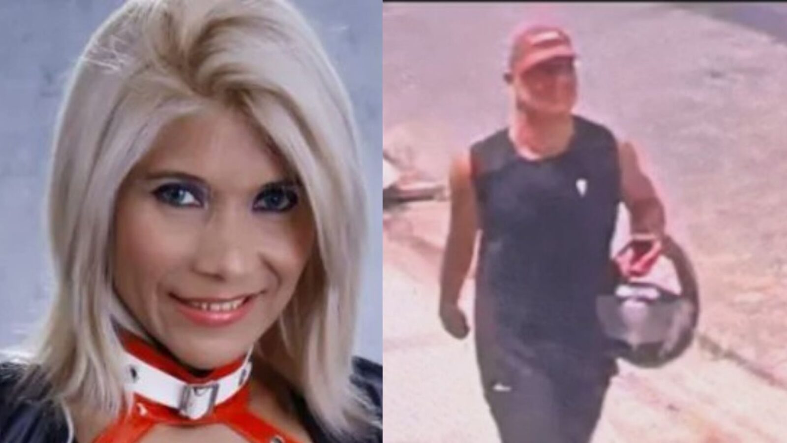 Ruthetty e o acusado de matar a cantora em Belém.