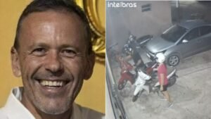 Assassinato foi registrado por câmeras de segurança.