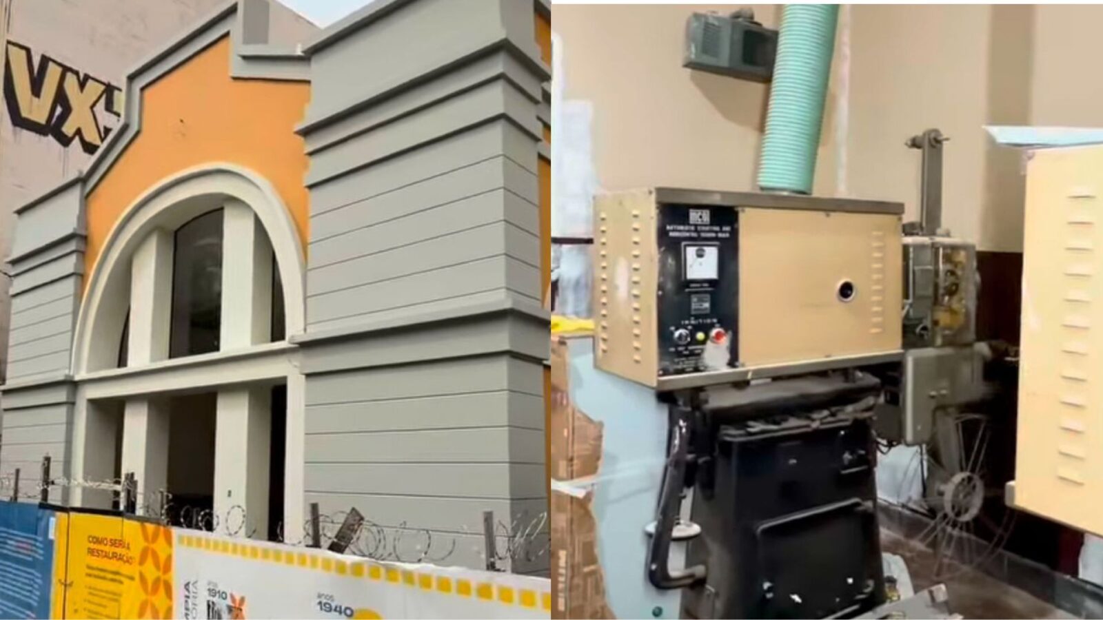 Vídeo mostra os bastidores da obra.