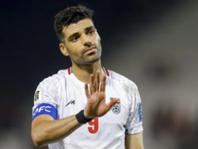 Atacante Taremi, destaque da seleção iraniana.