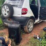 Veículo usado pelos bandidos