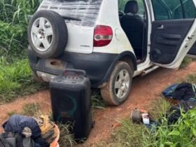 Veículo usado pelos bandidos