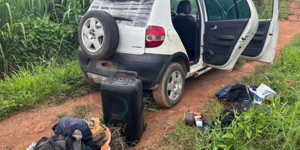 Veículo usado pelos bandidos
