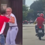 Imagem divida com trechos da ação criminosa no bairro do Umarizal.