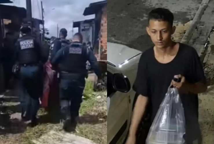 Imagem da ação da PM após a troca de tiros com o suspeito de matar o jovem Arthur, de 19 anos, no Tapanã.