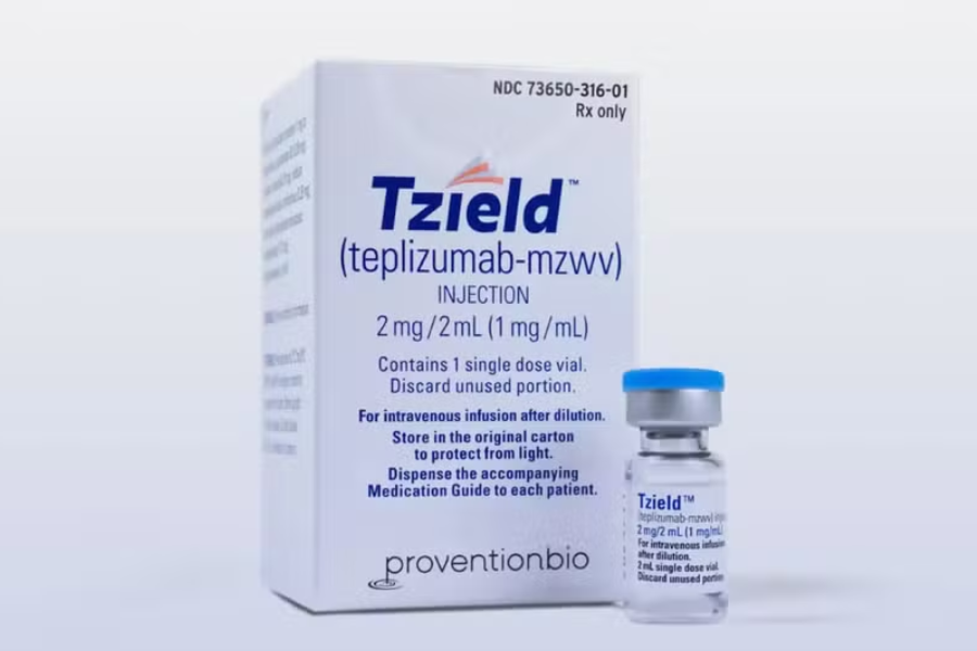 Na imagem está a embalagem branca do novo medicamento para tratamento da diabetes tipo 1.