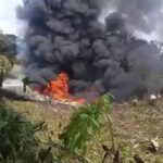 Uma aeronave da Força Aérea Colombiana caiu na manhã de segunda-feira em Puerto Leguizamo, na zona rural do sul da Colômbia , disseram autoridades