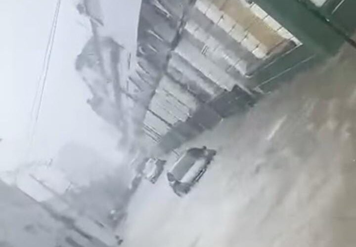 Ruas alagadas na Doca, em Belém