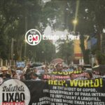 Protesto nas ruas de Belém contra lixão do Acará