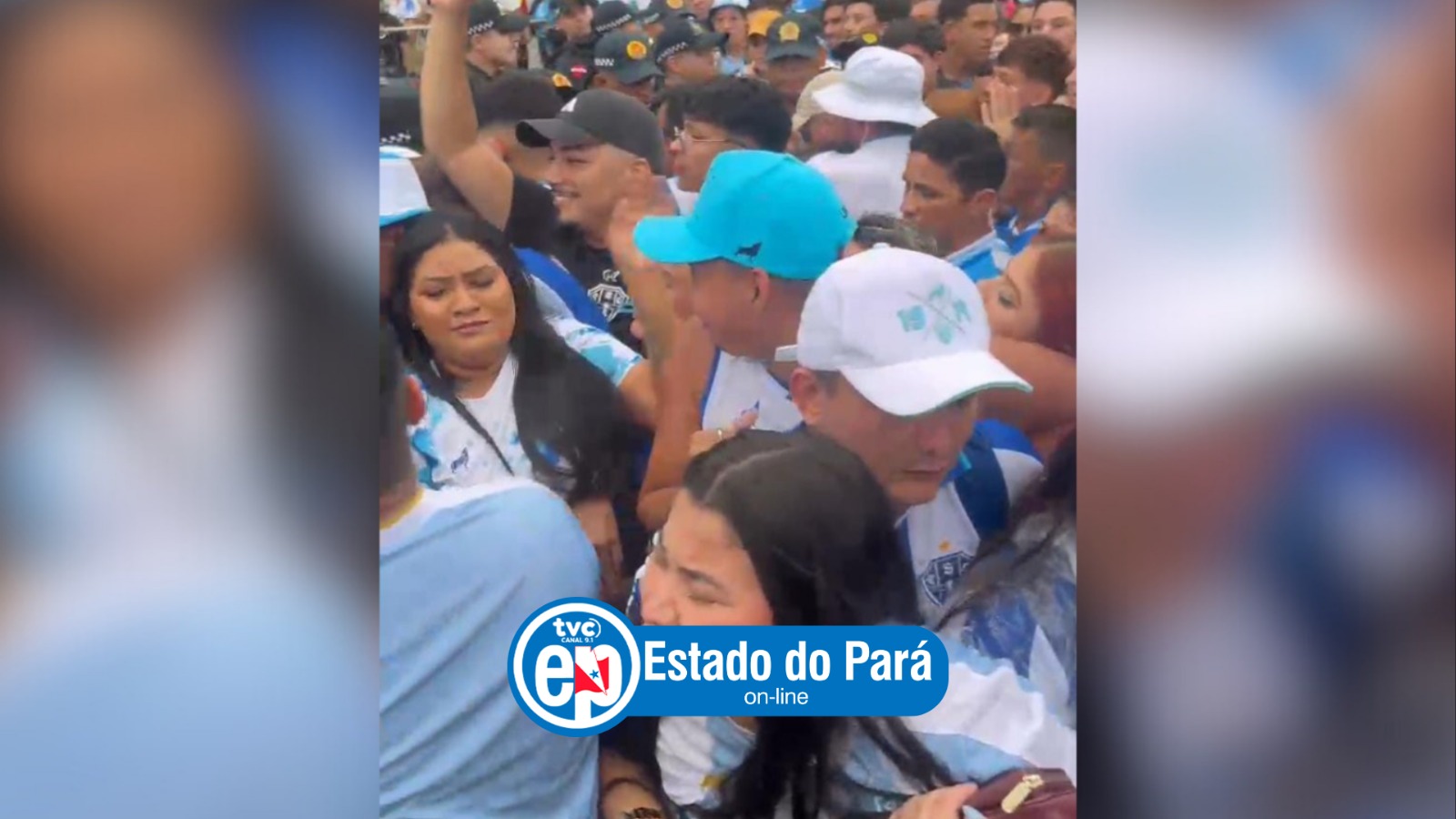 Fila cheia nos arredores do Mangueirão, muito empurra-empurra