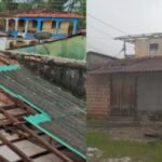 Casas atingidas por vendaval em Mosqueiro