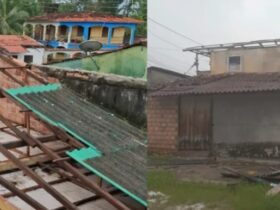 Casas atingidas por vendaval em Mosqueiro