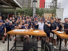 Torcedores do Remo reunidos no Rio de Janeiro