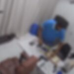 Câmera de segurança flagra o crime