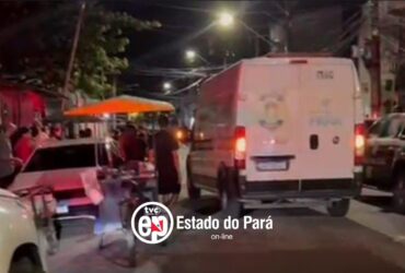 Cena de crime no bairro da Pedreira, em Belém