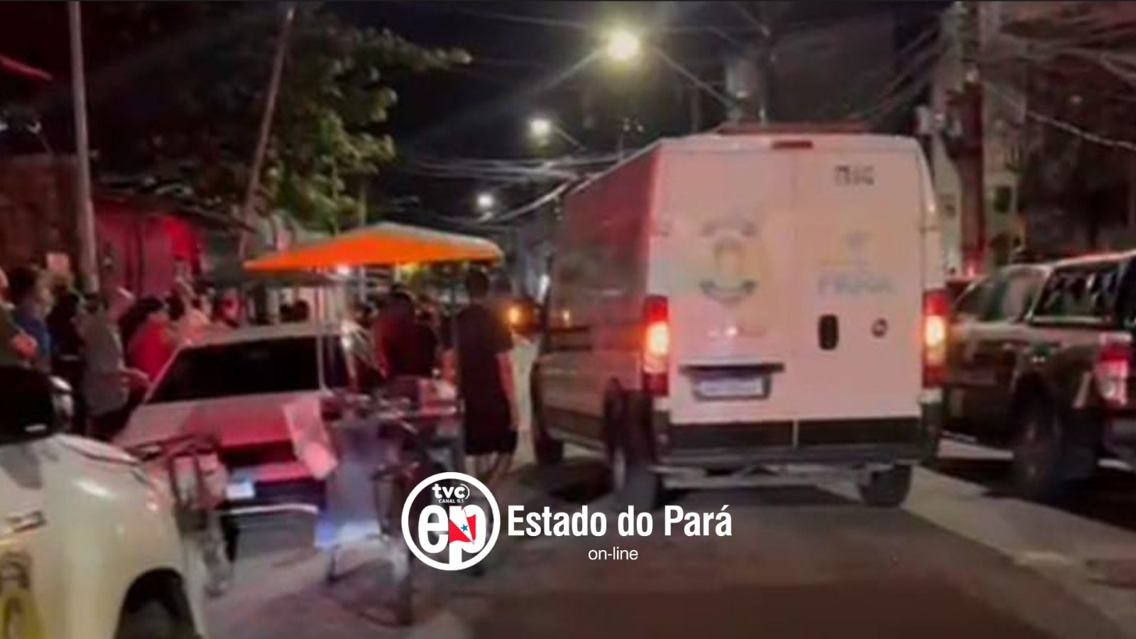 Cena de crime no bairro da Pedreira, em Belém