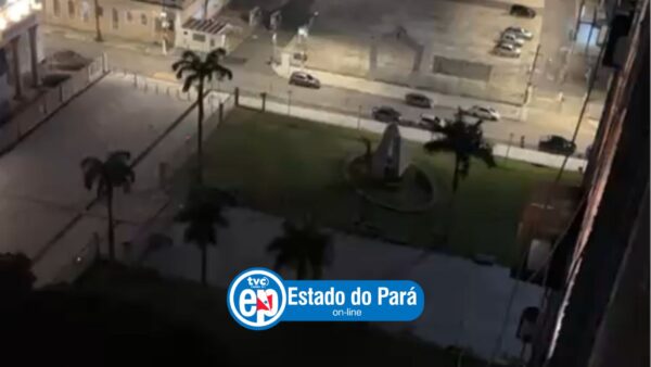 Praça da Basílica chega ao 4º dia sem iluminação em Belém