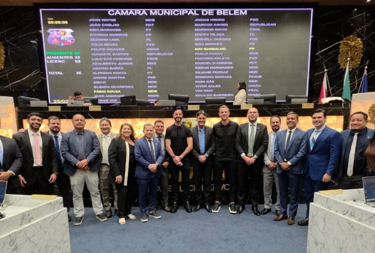 Marcelo Rangel e Klaus recebem título de Cidadão de Belém; goleiro ganha o Brasão D’Armas