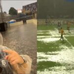 Estádio Baenão alagado