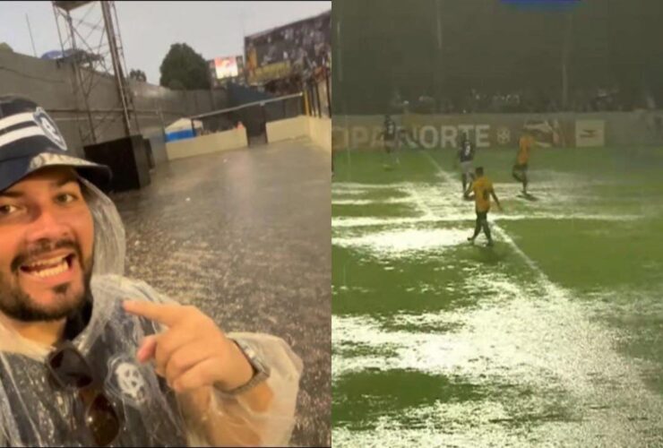 Estádio Baenão alagado
