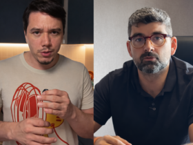 Jornalista Adriano Wilkson e prefeito Daniel