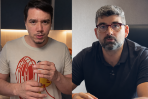 Jornalista Adriano Wilkson e prefeito Daniel