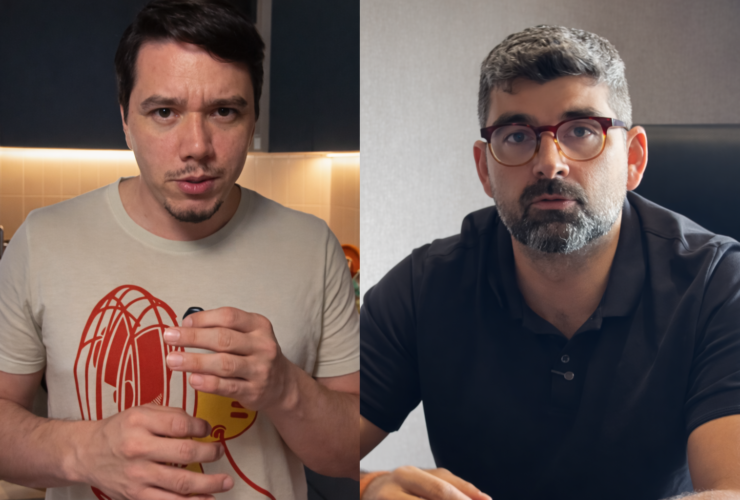 Jornalista Adriano Wilkson e prefeito Daniel