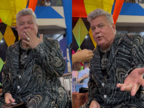 Milton cunha dando entrevista