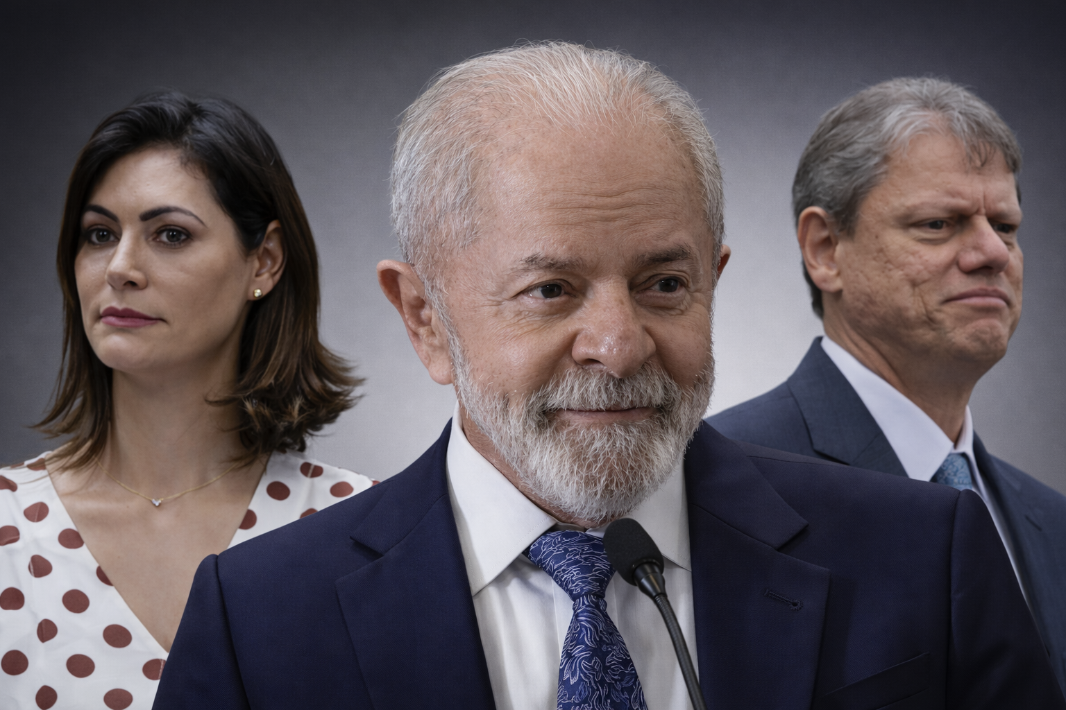 Michele, Lula e Tarcísio