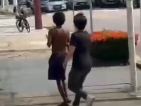 Homem em situação de rua foi agredido com arma de choque.