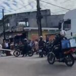 Rodovia foi interditada na manhã desta segunda-feira.