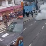 Torcidas organizadas protagonizaram confusão durante jogo no Baenão. PM levou 45 adolescentes à Data em Belém.