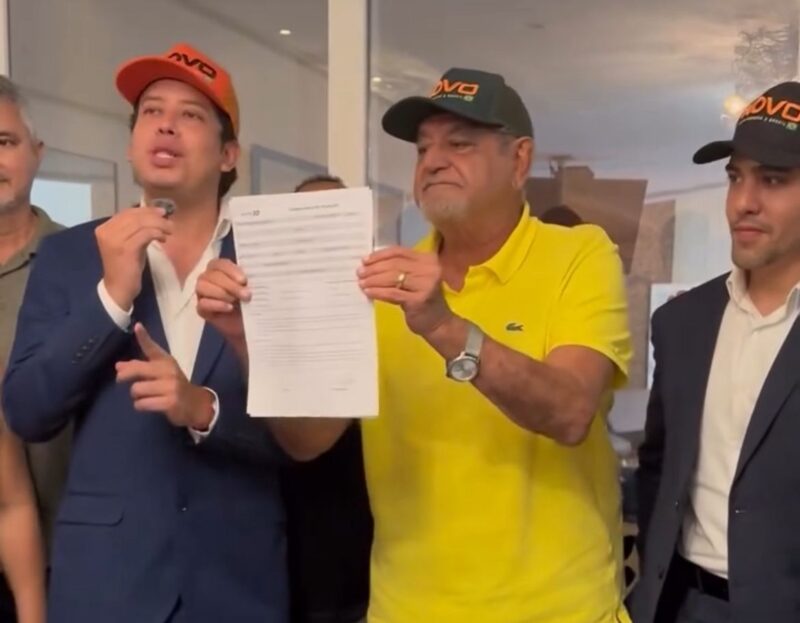 Ex-senador deixou o PL e se filiou ao Novo.