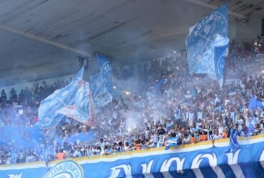 Torcida do Paysandu na arquibancada do Mangueirão