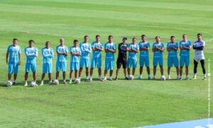 Time do Paysandu em último treino antes do embarque para Macapá-AP.