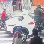 Vídeo mostra o momento da fuga do assaltante.