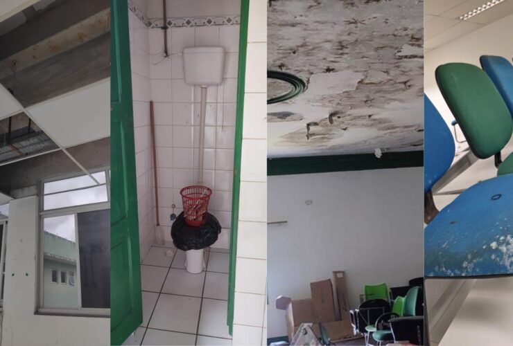Alunos cobram melhorias na estrutura da Universidade.