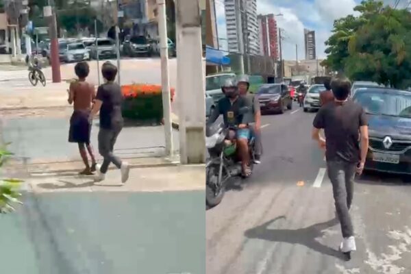 Homem foi agredido por dois estudantes de uma faculdade particular de Belém.