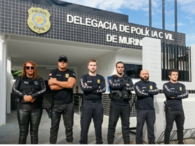 Imagem da operação da Polícia Civil.