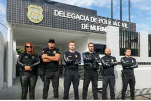 Imagem da operação da Polícia Civil.