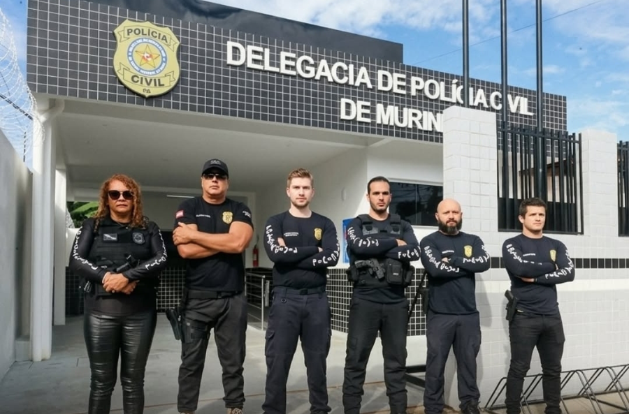 Imagem da operação da Polícia Civil.