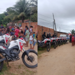 Imagens da ação de páscoa promovida pelo 42º BPM em São Miguel do Guamá.